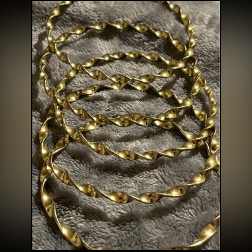 Bracelets 5 Gold Colored Bracelets Costume Jewelry